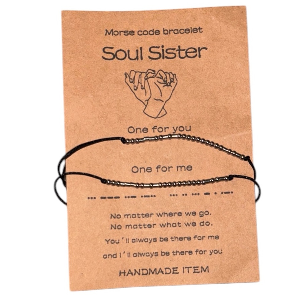 NEW Soul sister morse code bracelet set